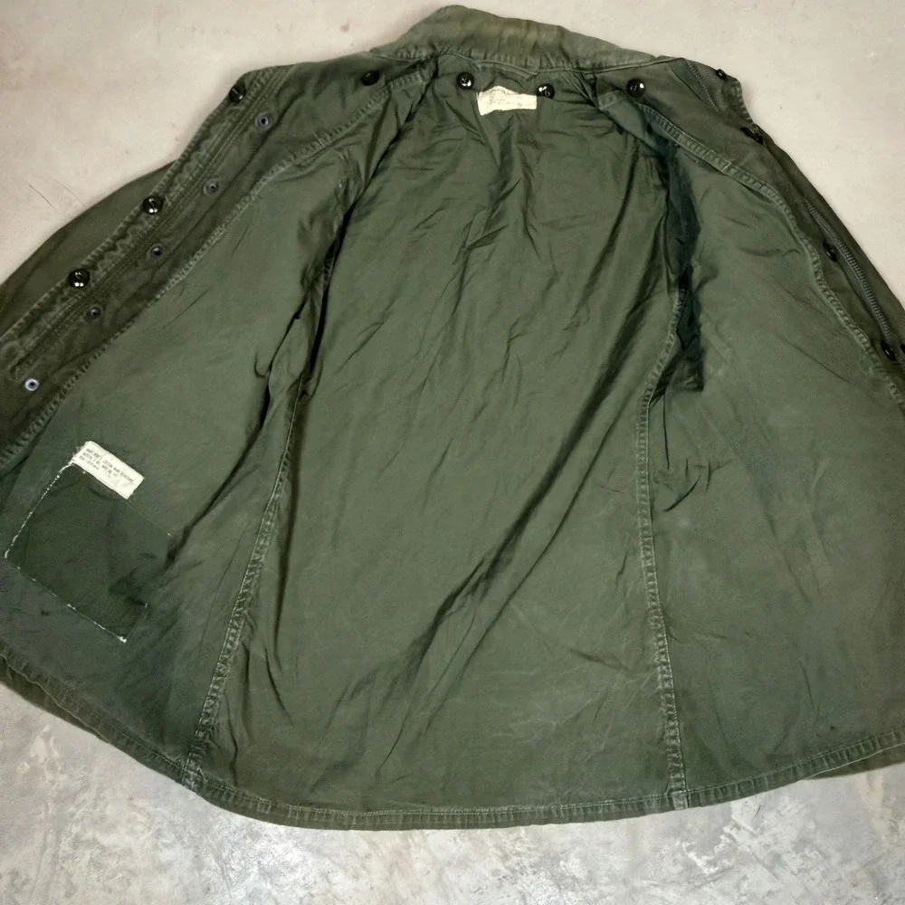 Vintage 60s US Army M-51 Field Jacket Olive drab OG-107 Small vietnam jungle